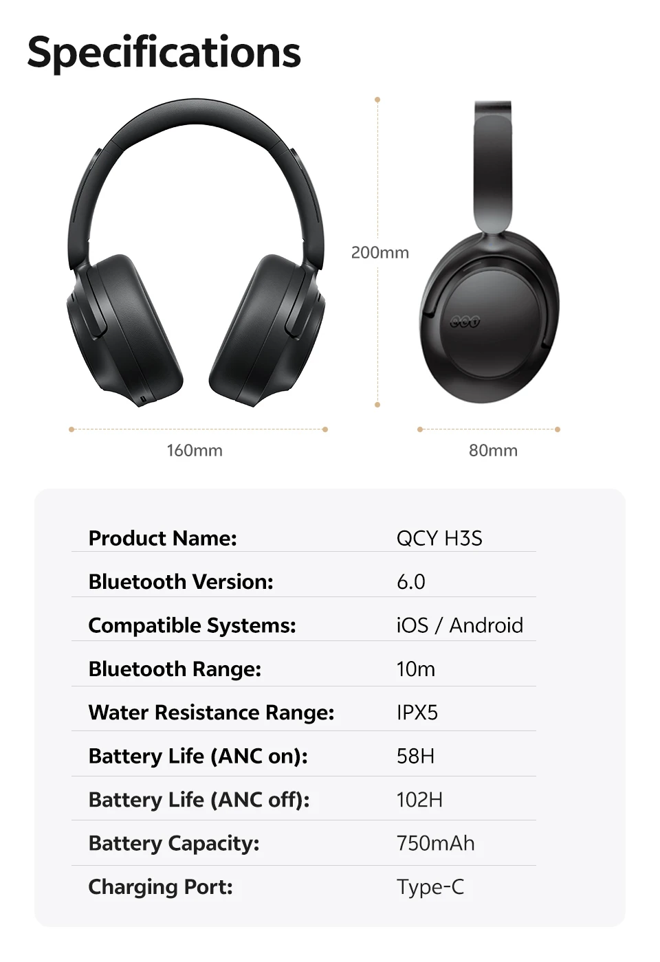 QCY H3S AliExpress 长详情页切片 9