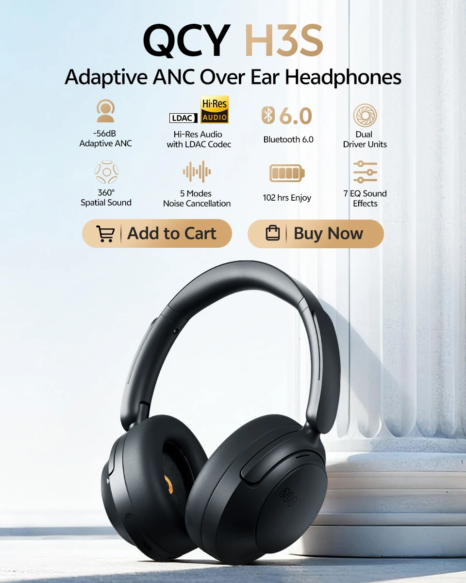 QCY H3S AliExpress 竖版 Banner