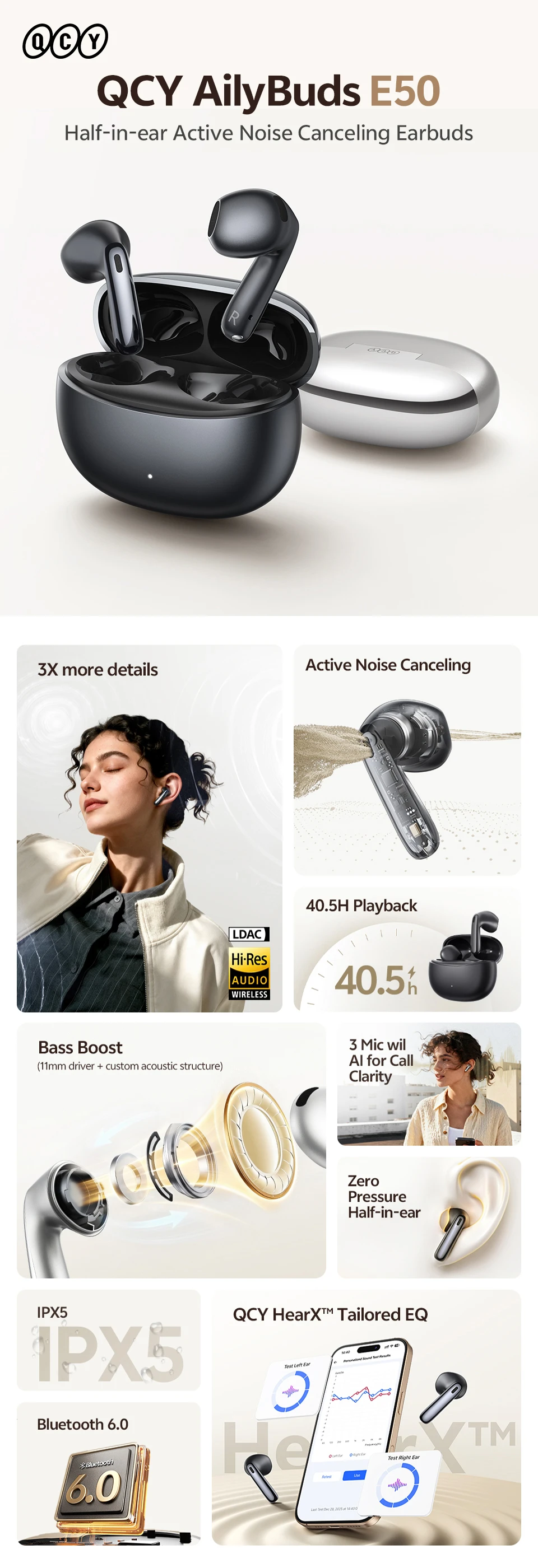 QCY AilyBuds E50 AliExpress 长详情页切片 1