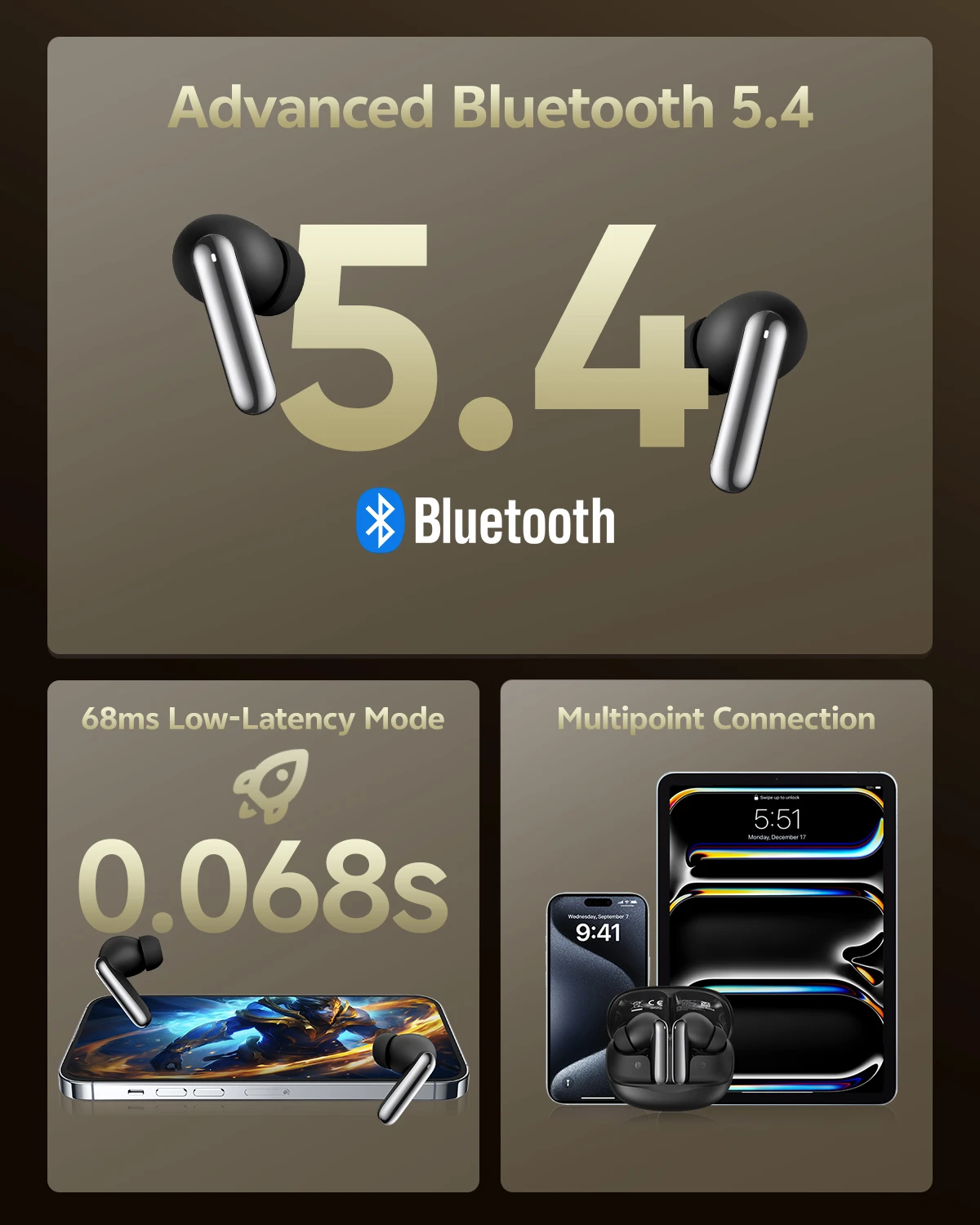 QCY MeloBuds N50 Amazon black SKU main image 6