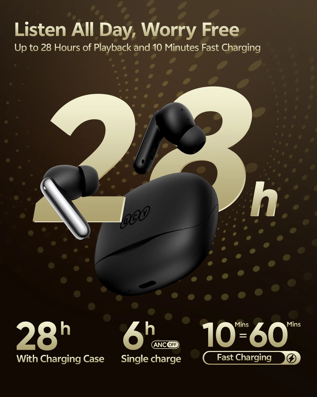 QCY MeloBuds N50 black SKU Amazon main image preview
