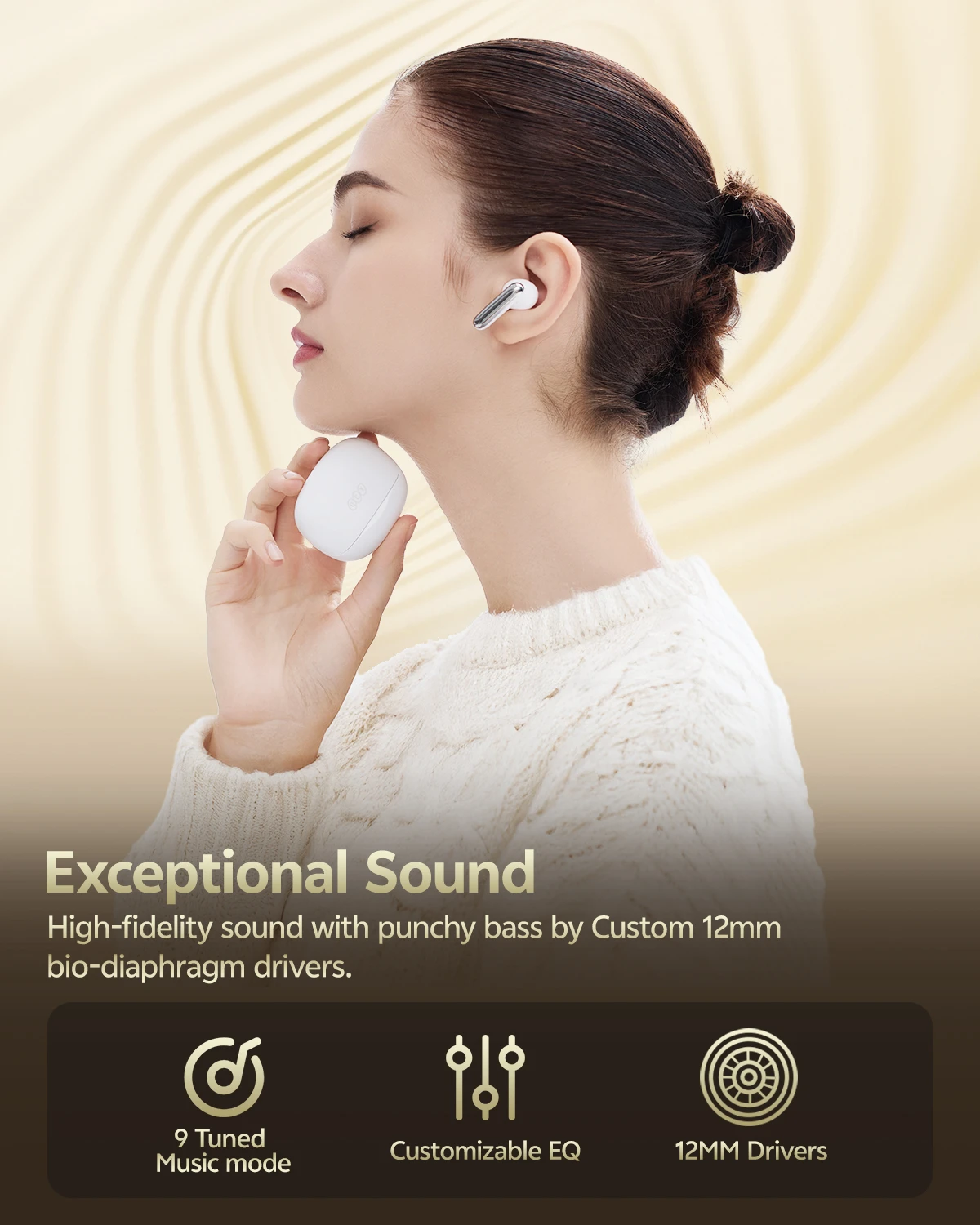 QCY MeloBuds N50 Amazon white SKU main image 4