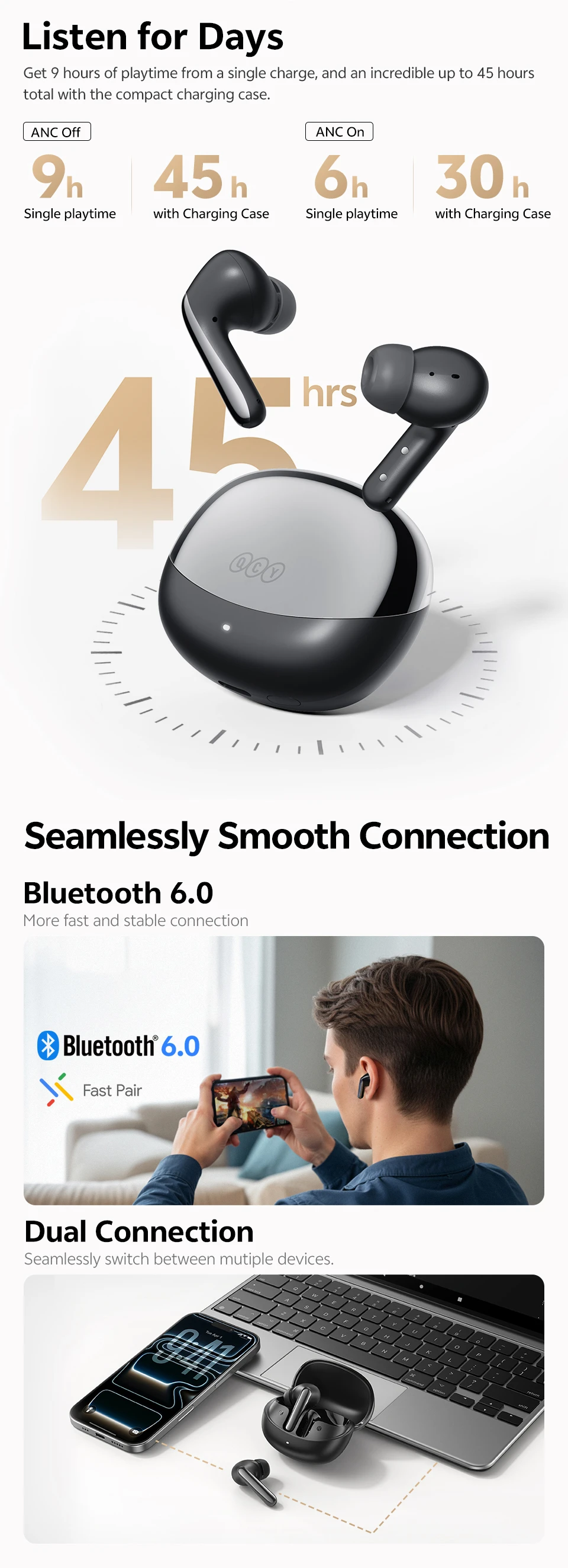 QCY MeloBuds N60 AliExpress 详情页切片 7