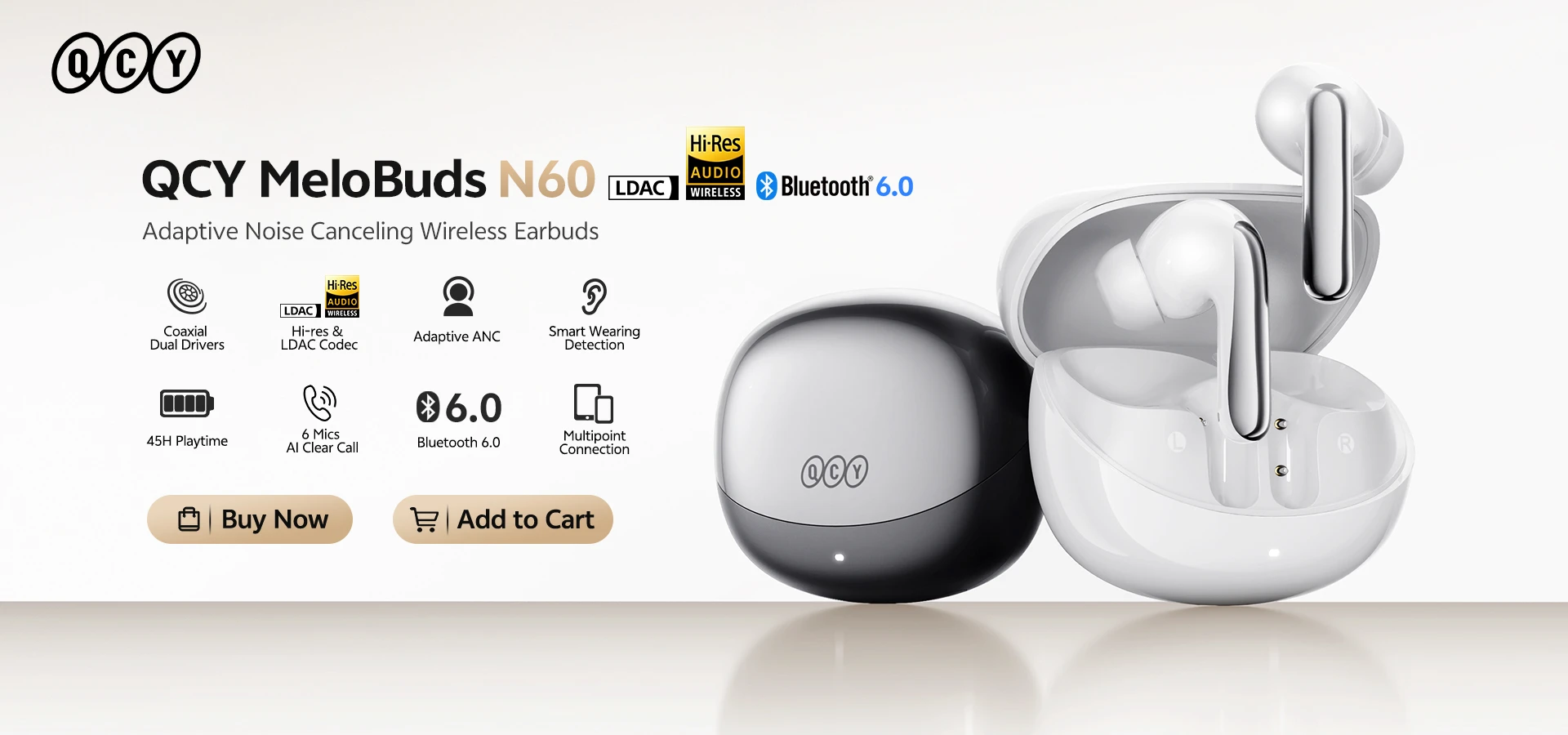 QCY MeloBuds N60 AliExpress 横版 Banner