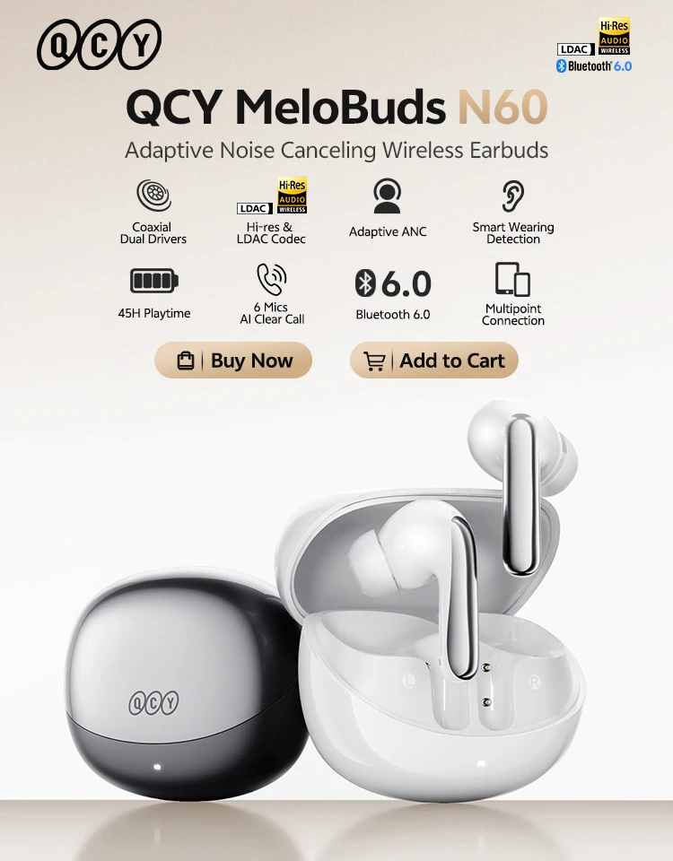 QCY MeloBuds N60 AliExpress 竖版 Banner