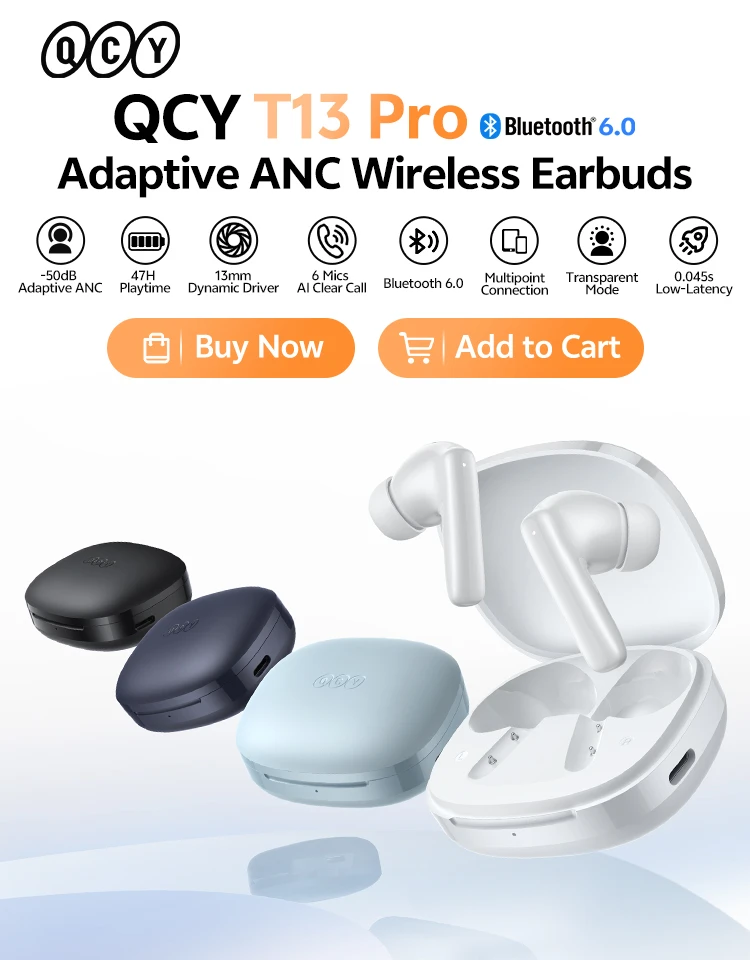 QCY T13 Pro AliExpress 竖版 Banner