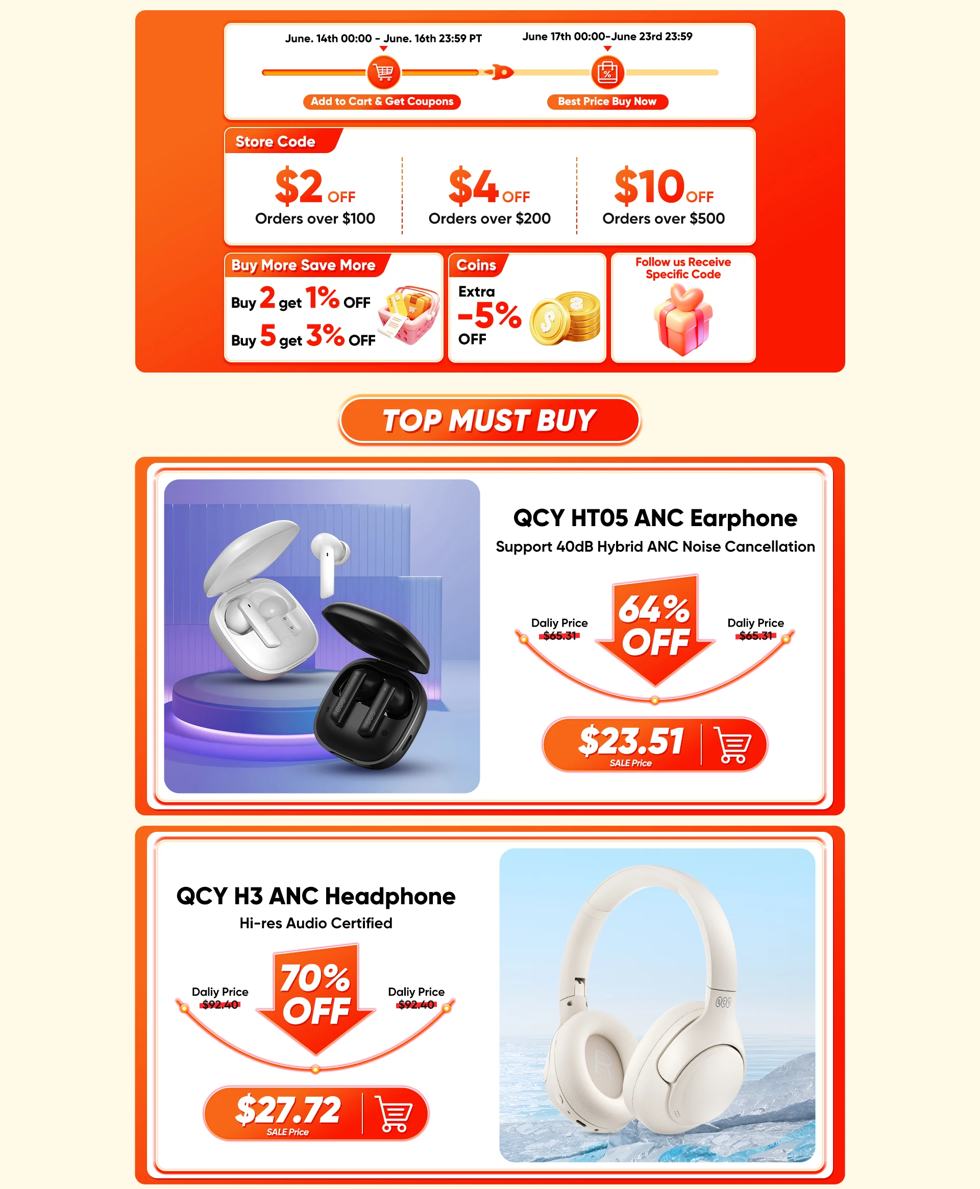 2024 AliExpress 6.18 第二波活动首页长图