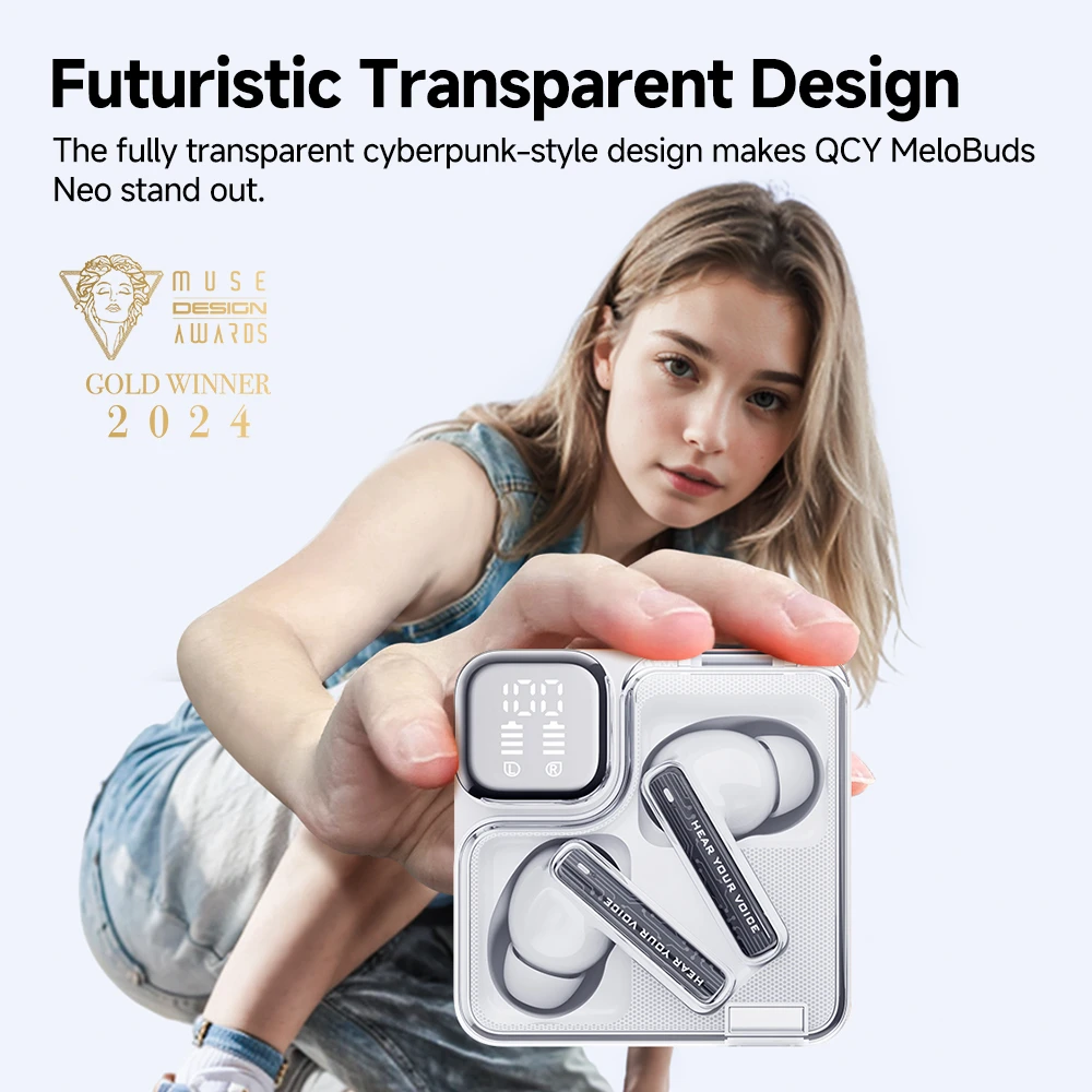 QCY MeloBuds Neo Amazon 白色 SKU 主图 2